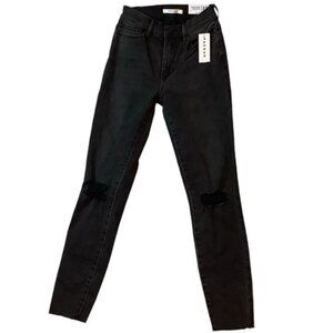 NWT Pacsun High-Rise Jegging Black Denim Womens Size 23 Stretch
